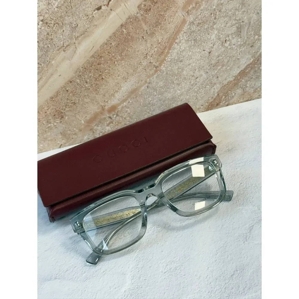 NEW Gucci GG2071OL Transparent Grey Unisex Eyeglasses Frames